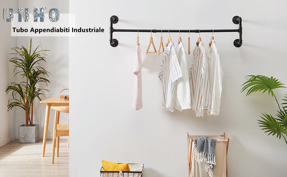 perchero pared de metal