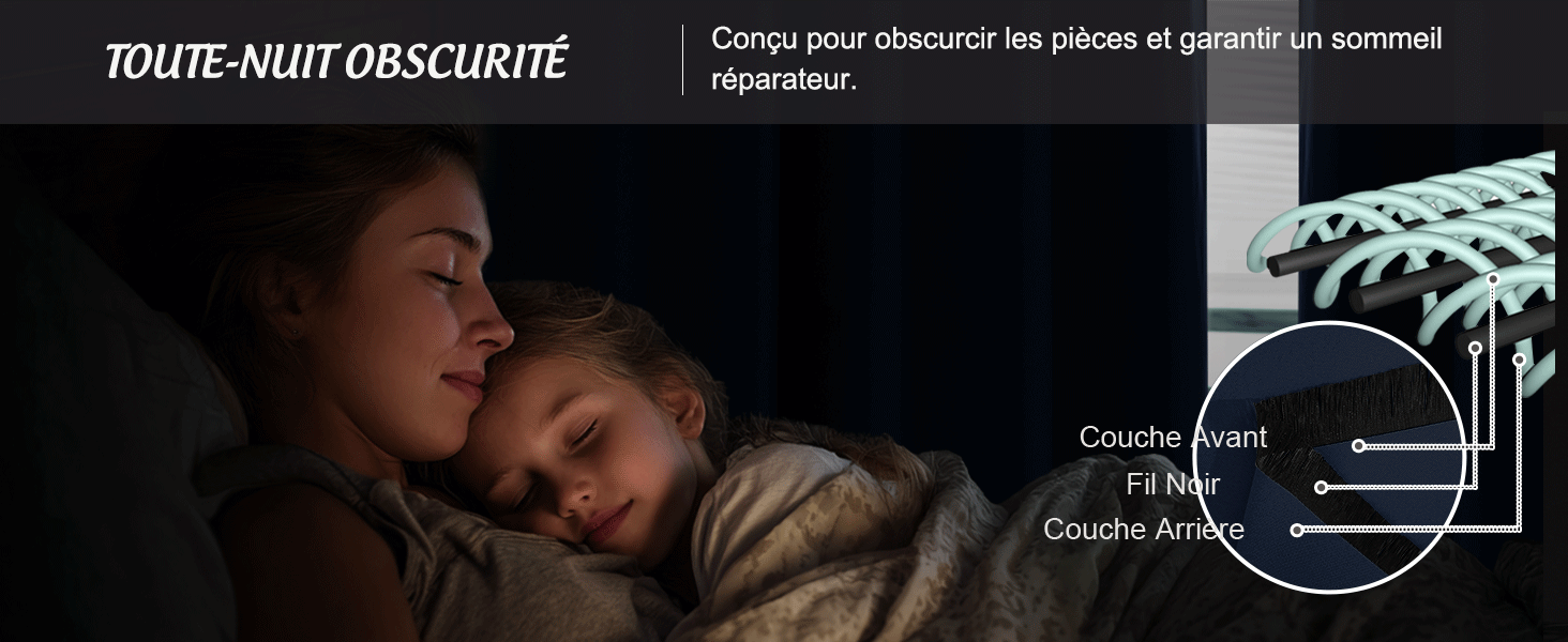Le texte indique « TOUTE NUIT OBSCURITÉ ».
[SENTENCE 15] Images promotionnelles sombres montrant des silhouettes et des éléments lumineux dans des décors nocturnes.