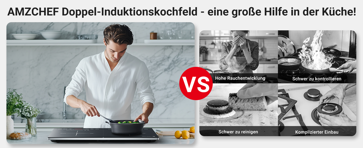 Ein Mann kocht in einer Küche