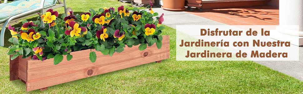 Arriate de Madera de Jardín