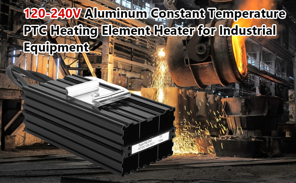120-240V en Aluminium Température Constante PTC Chauffage Air Thermostat pour Equipement