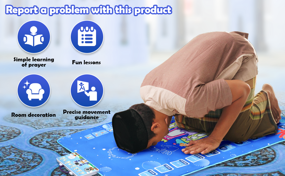 Tapis de prière électronique tactile