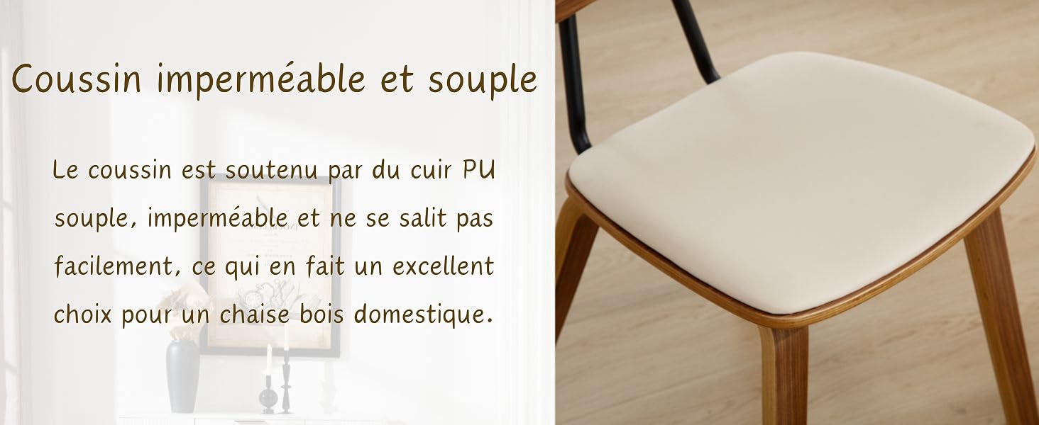 chaise en bois lot de 2