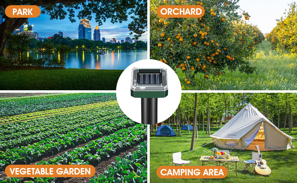 Utilisez les bonnes affaires : Jardin, ranch, ferme, aéroport, parc et autres espaces ouverts.