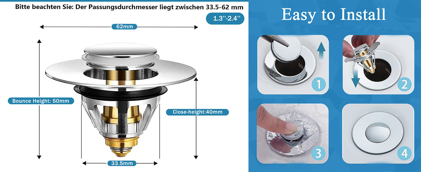 Basin Sink Stopper