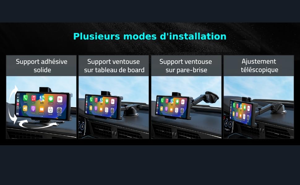 Radio para coche con pantalla táctil CarPlay Bluetooth Android navegación GPS