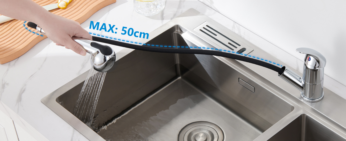 Robinet Cuisine Douchette Extractible, Mitigeur Cuisine avec Douchette