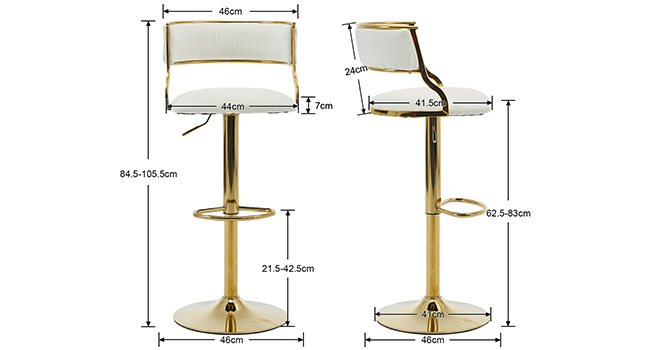 tabouret doré