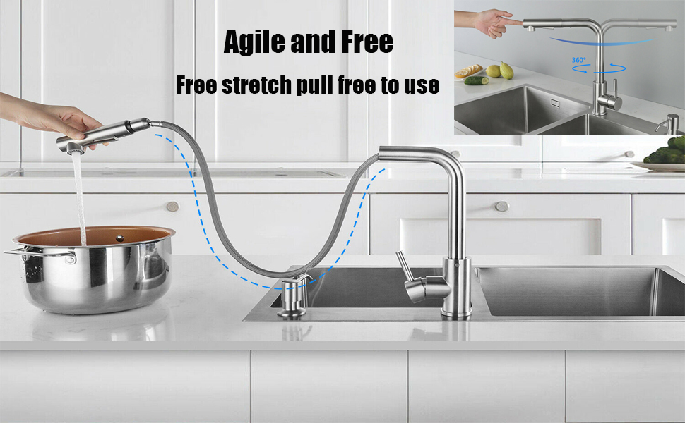 pull down kitchen faucet