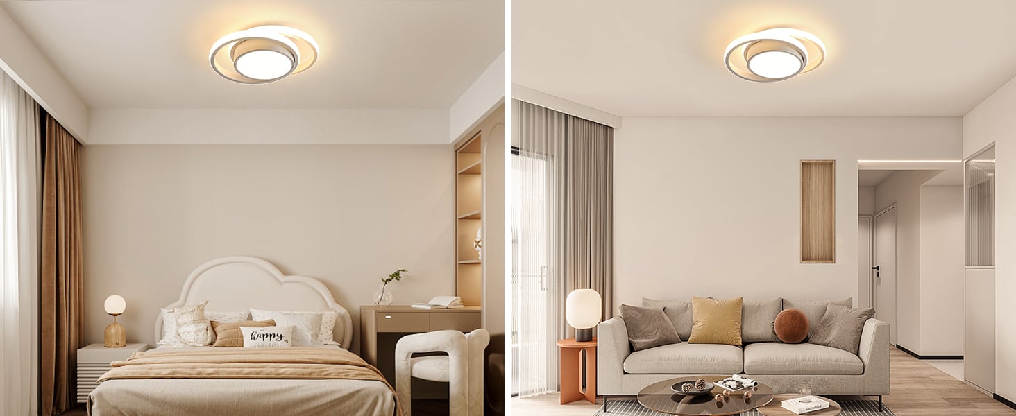 Plafonnier LED Moderne Luminaire Plafonnier Rond