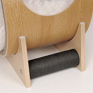 Capsule Cat House Indoor, Cat Bed Cat Cave Made of MDF and Acrylic Glass, Dog Bed Pet Bed