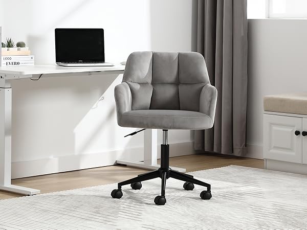 chaise bureau gris