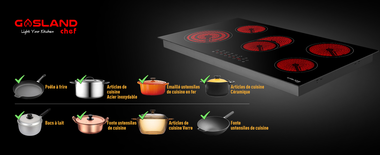 plaque de cuisson en céramique