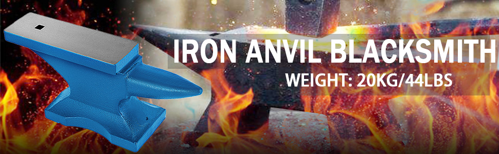 VEVOR Enclume En Fonte Enclume Bleue 44lbs Pour Les Forgerons/riveter/former Du Métal 12 Enclume de Fer Forgeron