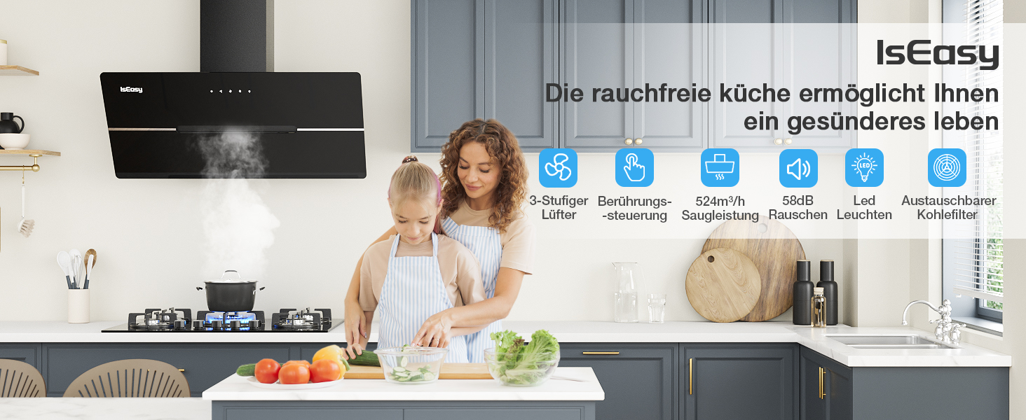 Dunstabzugshaube 90 cm