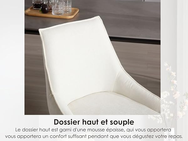 chaises salle à manger lot de 2