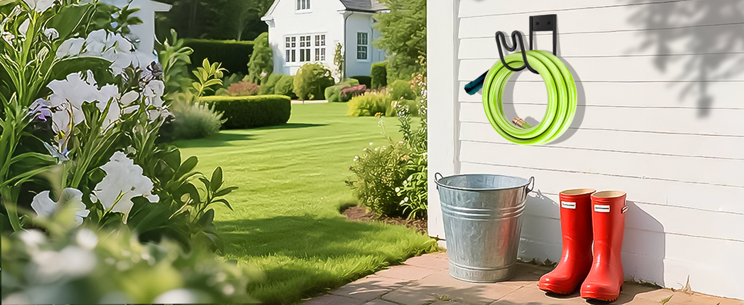 contenitore per tubo da giardino