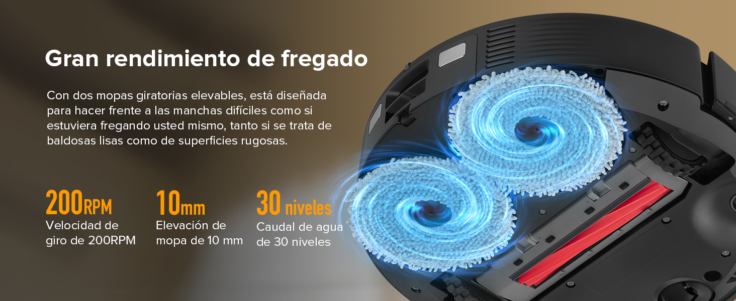roborock Robot Aspirador QV 35A, 8000Pa de succión