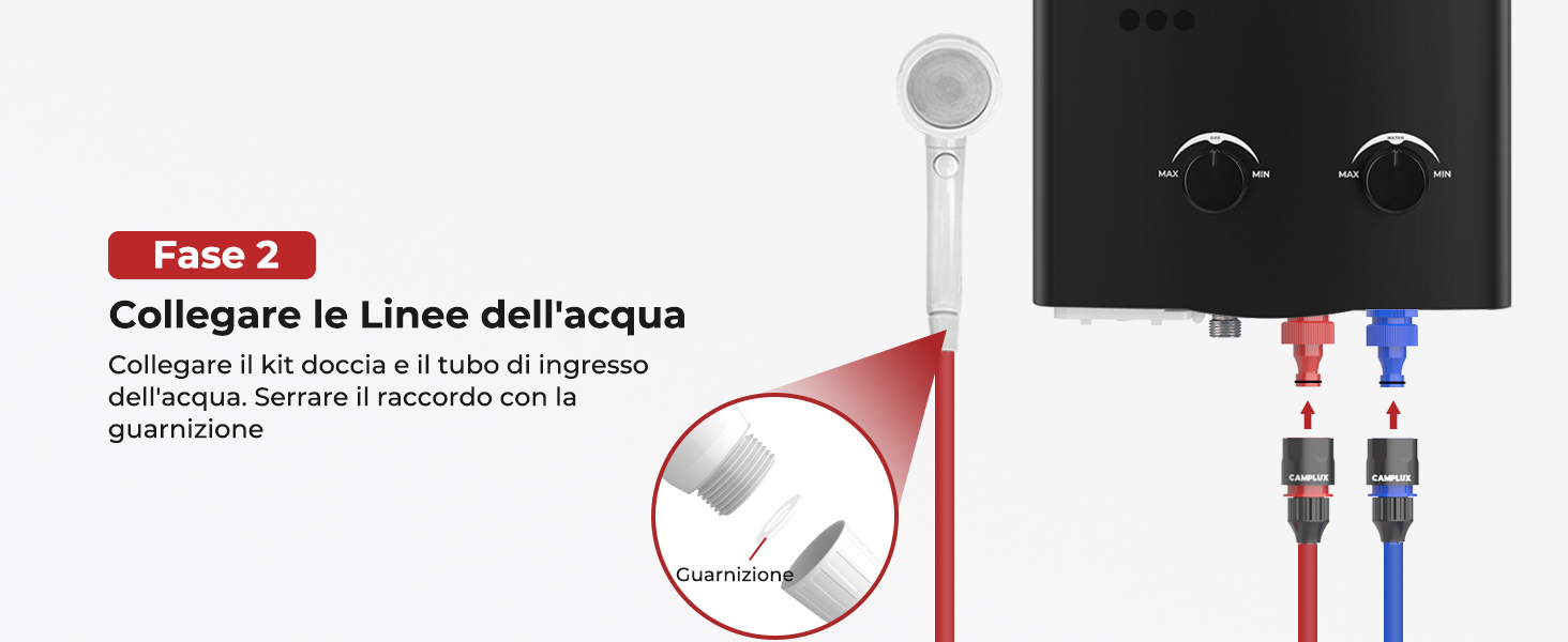 Étape 3 : Connecter la pompe à eau