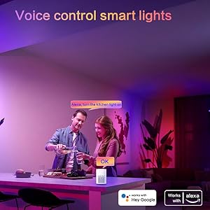 Ruban LED 5m WiFi, Bande LED RGB Compatible avec Alexa, Google Assiatant  Musique Sync Smart APP Control Déco Bandeau LED Lumiè[723] - Cdiscount  Maison