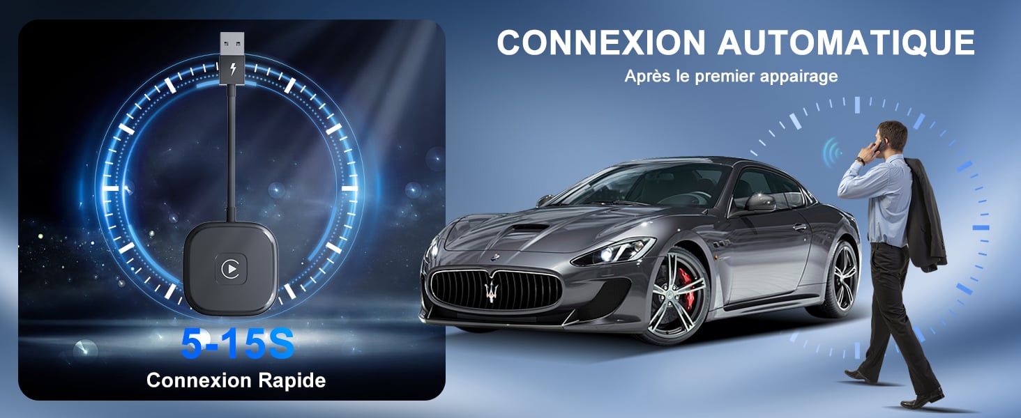 Adaptateur CarPlay sans Fil pour iPhone