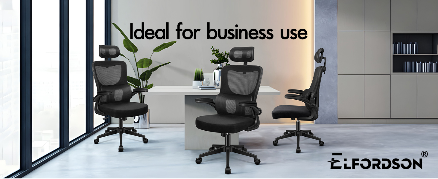 Text reads 'ELFORDSON' and 'Ideal for business use'.
