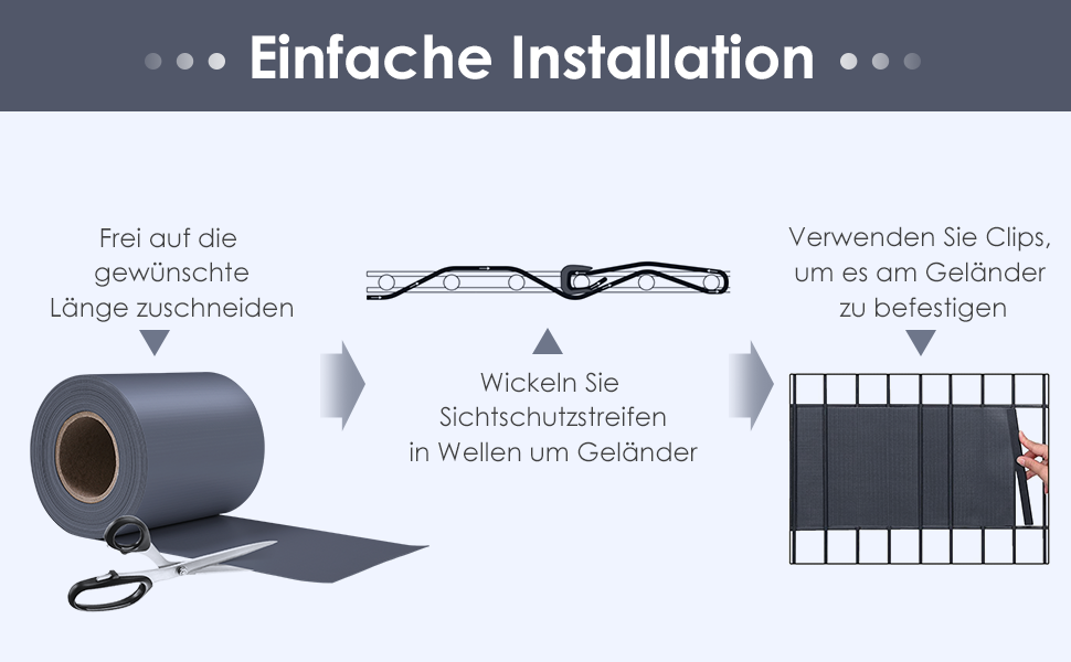 PVC Sichtschutzstreifen