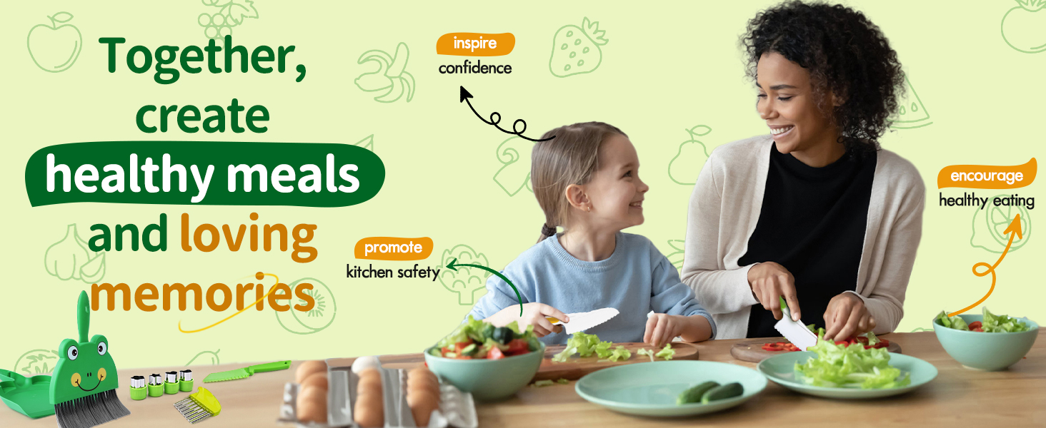 Kit Couteau sécurité de Cuisine pour Enfants