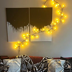 Dekorative Girlande Lichter weithin verwendet