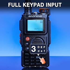 BAOFENG K6 Full Keypad Input