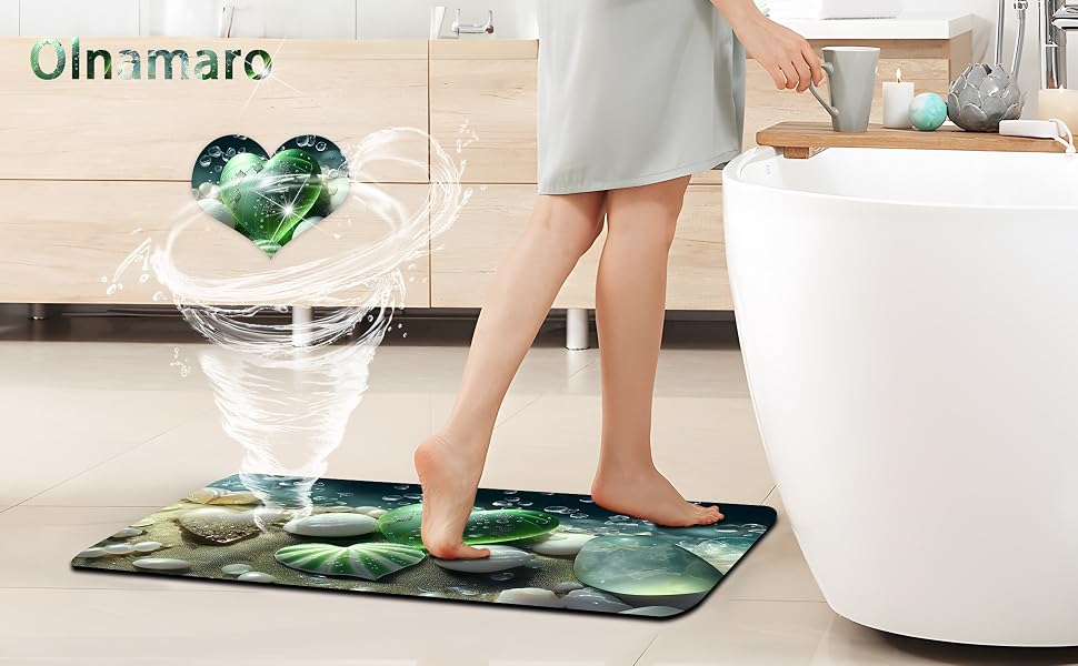 Tapis de salle de bains solidement épais et duradero