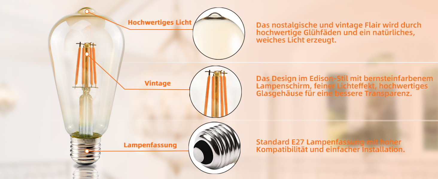 e27 led vintage