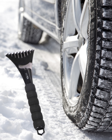 ice scraper, car accessories, good visibility, road safety, light, comfortable handle