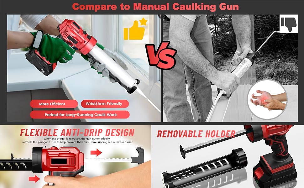 Yunir Cordless Caulking Gun