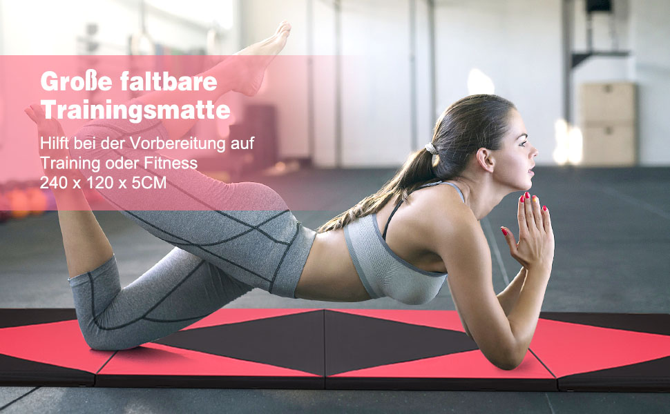 Sportmatte,Yogamatte,turnen Spielmatte,Fitnessmatte,sport Weichbodenmatte,Matte Turnmatte Klappmatte