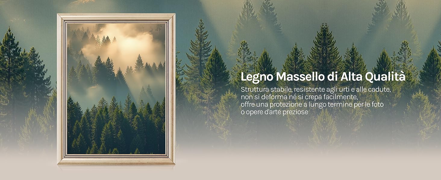 Il testo recita «Légère Masala di Alta Qualità» con paesaggio boschivo caratterizzato da montagne nebbiose e alberi sempreverdi sullo sfondo.