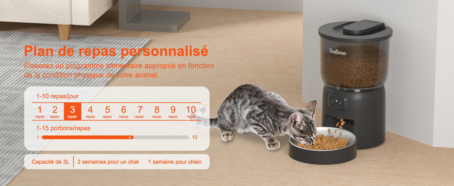 distributeur croquettes chat automatique