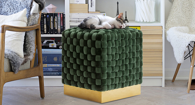 handgewebter Hocker
