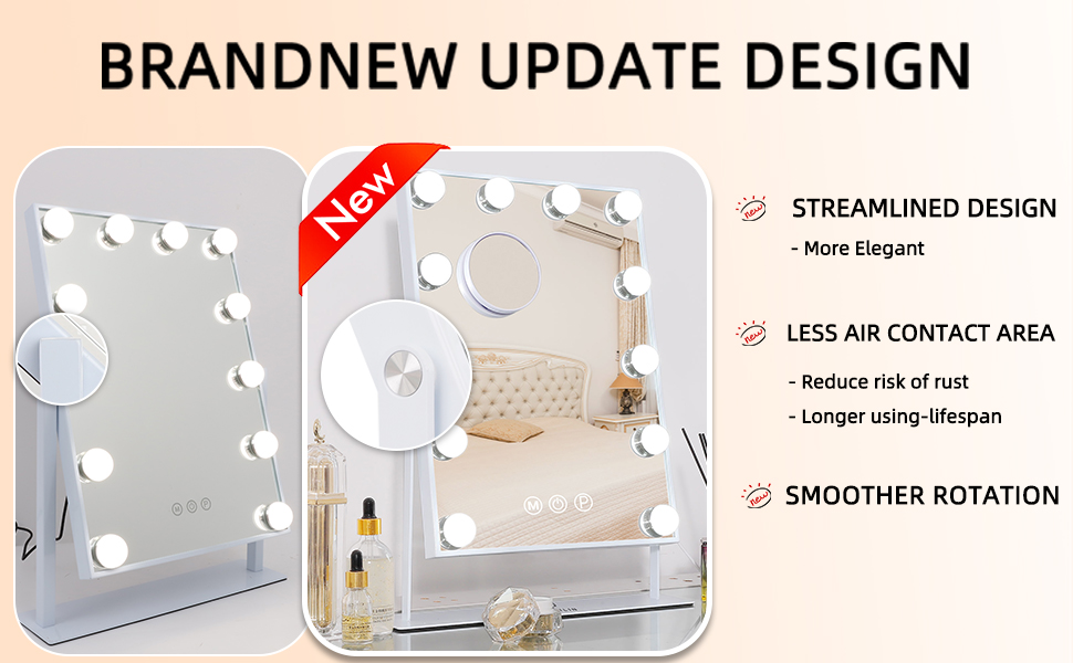 upgrade makeup mirror with lights