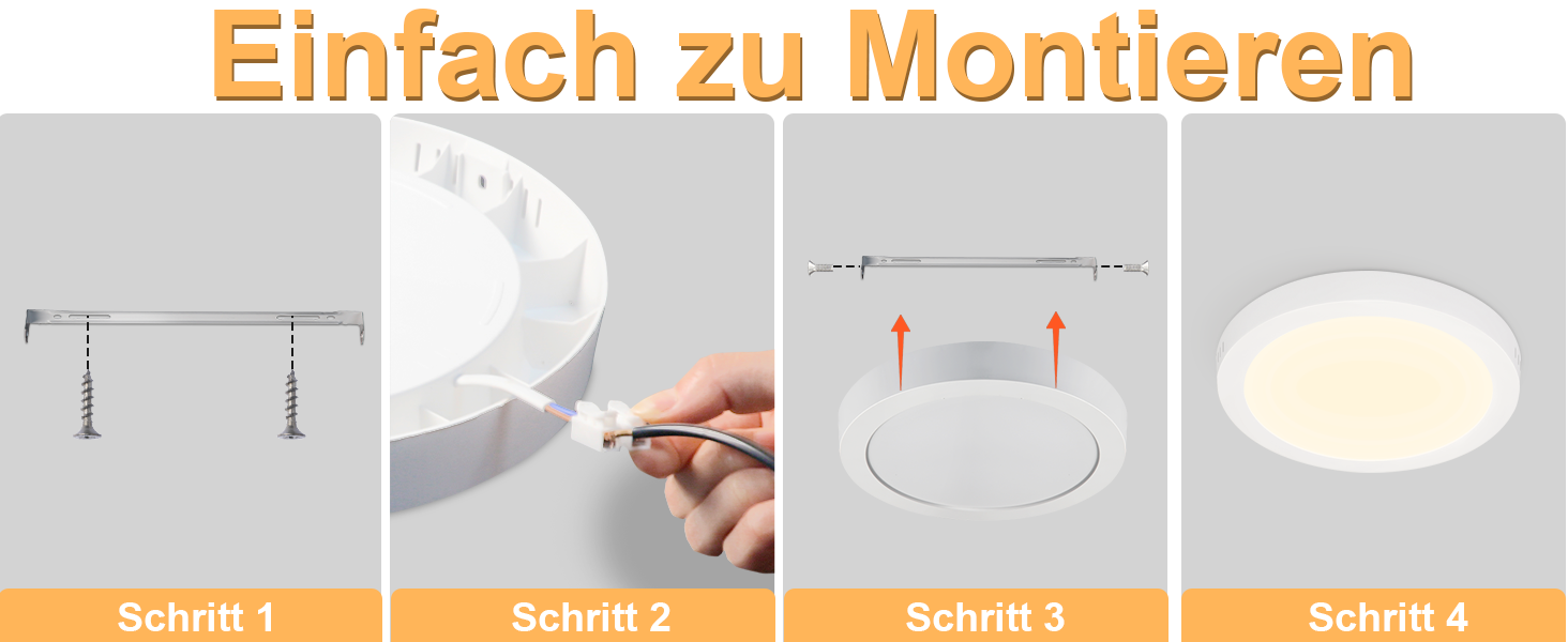 3000K rund led deckenlampe