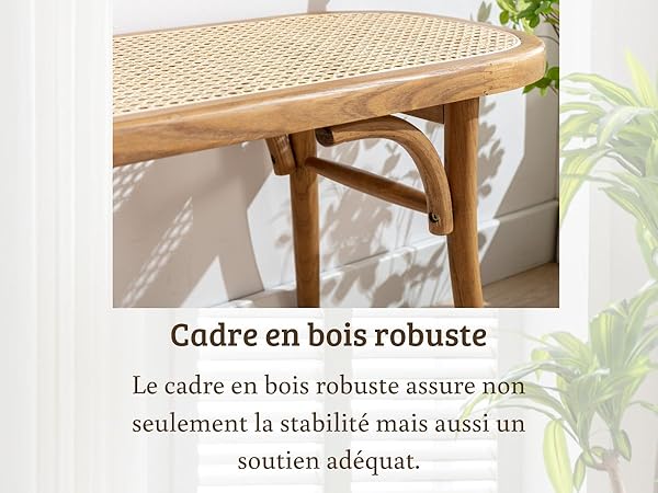 banc en rotin
