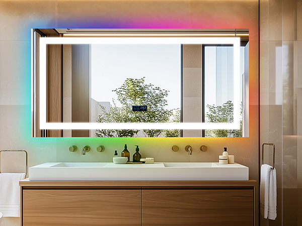 specchio Bagno con Luce Specchio Bagno LED con Bluetooth 3 Temperature Colore Dimmerabile 