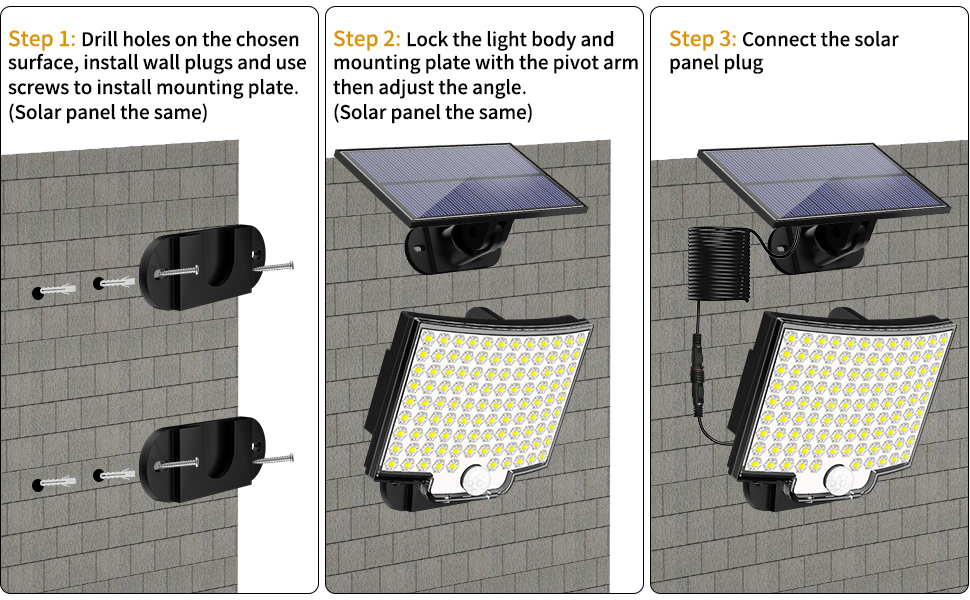 solar outdoor light and the remote