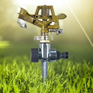  Arroseur de jardin à impulsion, pulvérisateur d'irrigation à impact robuste à 360 degrés