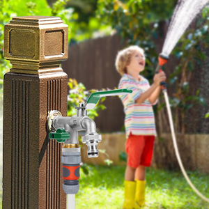Garten Wasserhahn Bewässerungssystem, Blumen gießen, Gießkanne