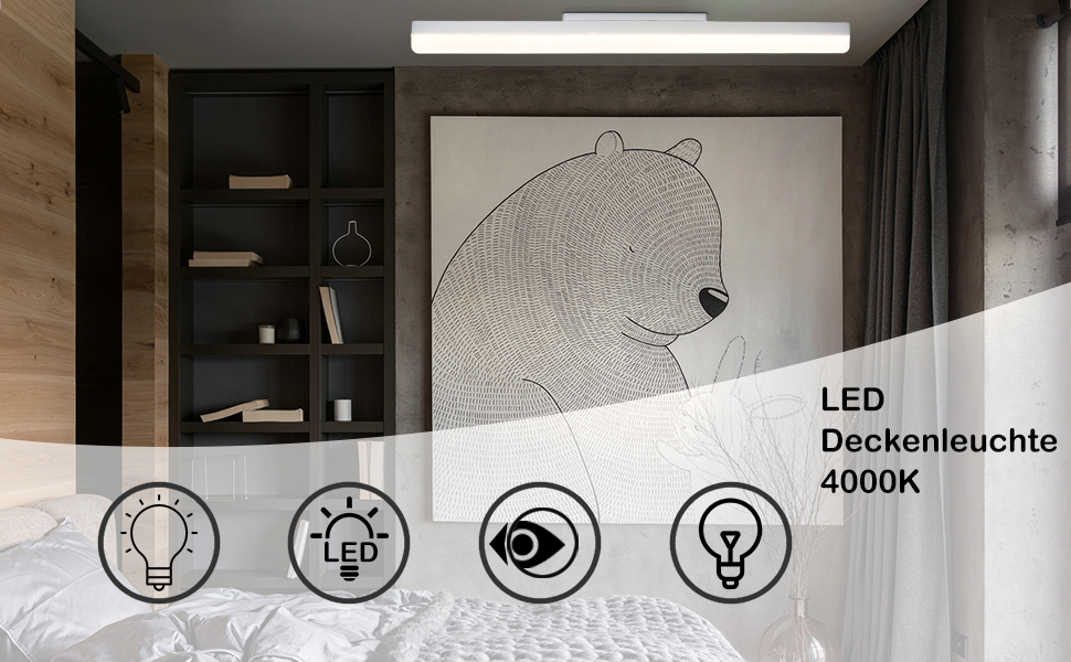 plafonnier LED couloir