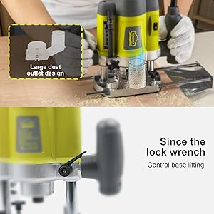 Défonceuse affleureuse électrique, DEWINNER