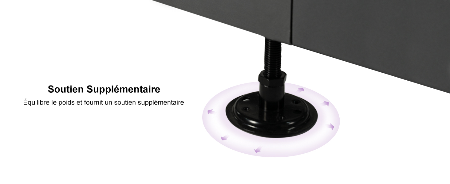 soutien supplémentaire équilibre le poids et fournit un soutien supplémentaire