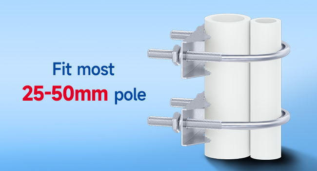  Antenna Mount Fixed Bracket U-Bolt Clamp