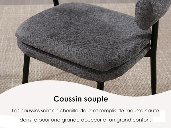 chaise de cuisine chenille